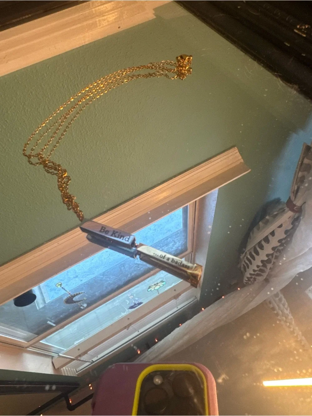 Gold Bullet Pendant Necklace - 